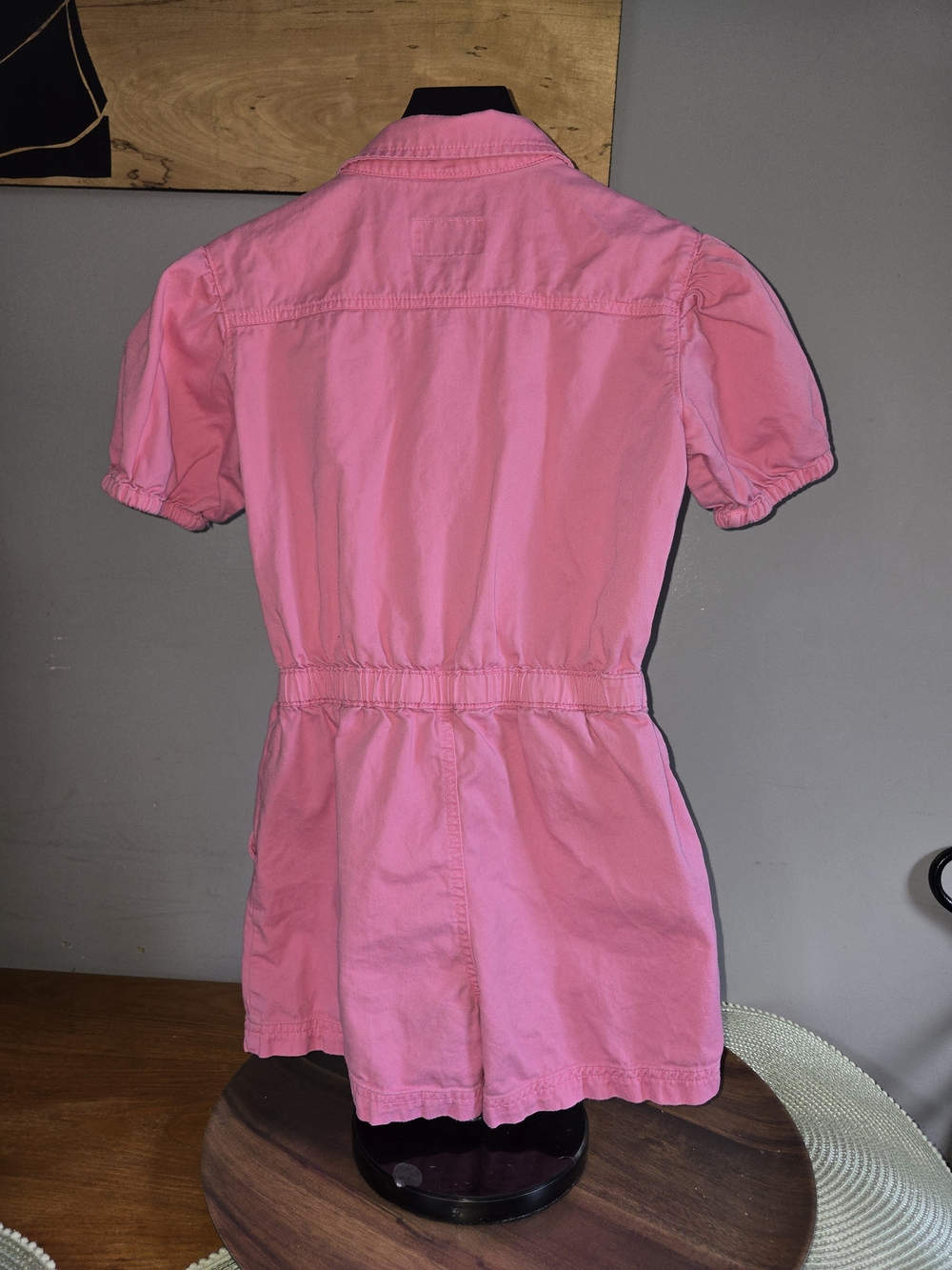 Old Navy Pink Short-Sleeve Girls' One-Piece Romper